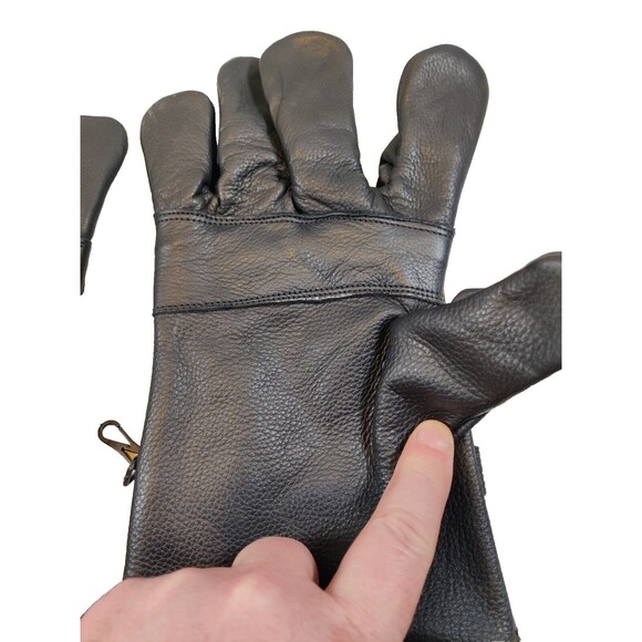 Motorcycle Gloves Black Leather Size 6, Very Nice Condition. - Picture 8 of 11